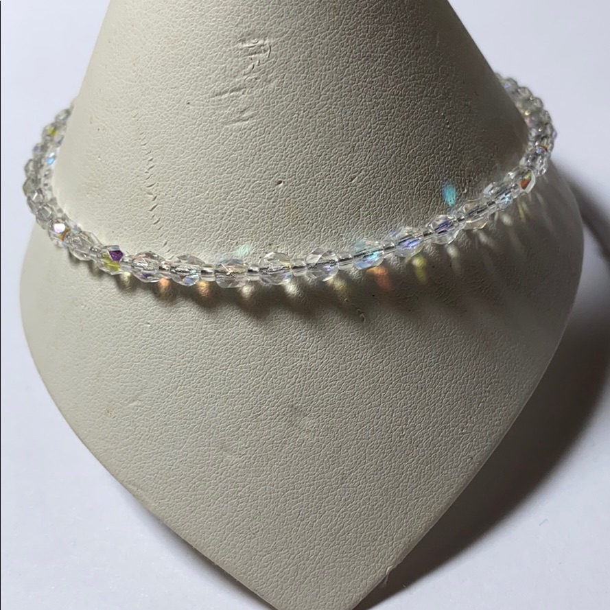 Czech Crystal Ab Beaded Anklet Anklet Bracelet